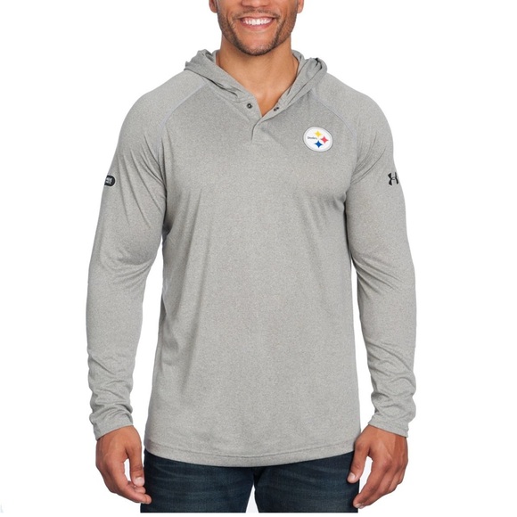 Pittsburgh Steelers Under Armour NFL Combine Long Sleeve Men’s Tech Hoodie - Picture 1 of 1